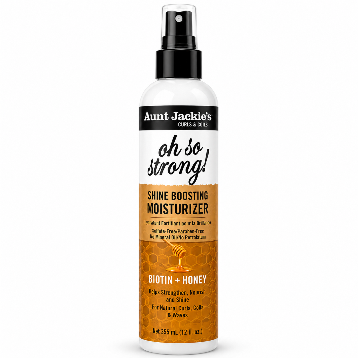 Aunt Jackie's Biotin + Honey Oh So Strong! Shine Boosting Moisturizer 355 ml