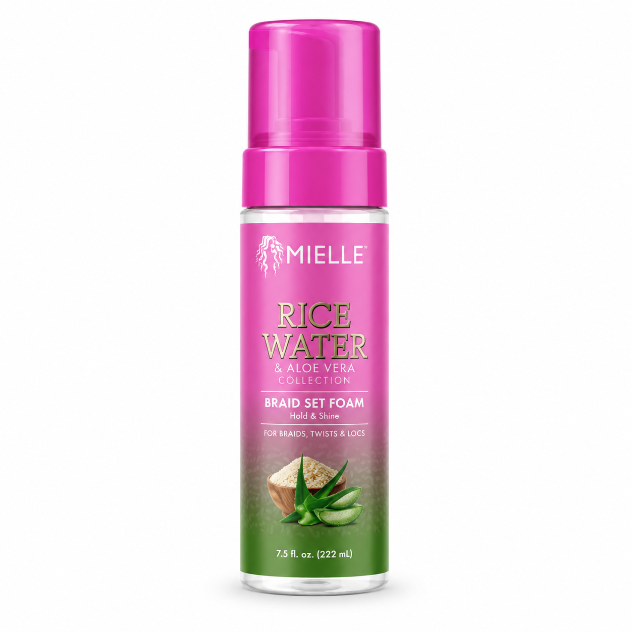 Mielle Rice Water & Aloe Vera Braid Set Foam 222 ml