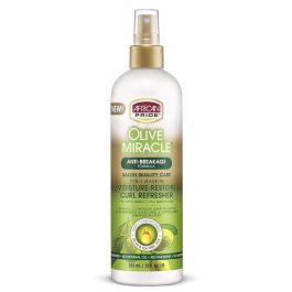 African Pride Olive Miracle 7 – in – 1 Moisture Restore Curl Refresher 12 oz