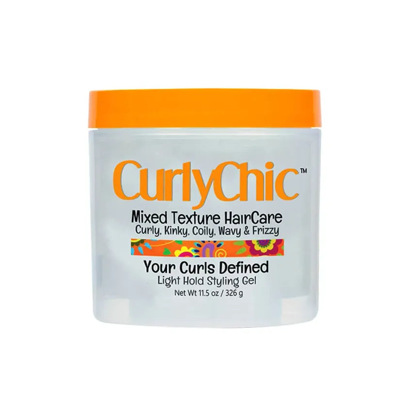 Curly Chic Mixed Texture HariCare Your Curls Defined Light Hold Styling Gel 11.5 oz