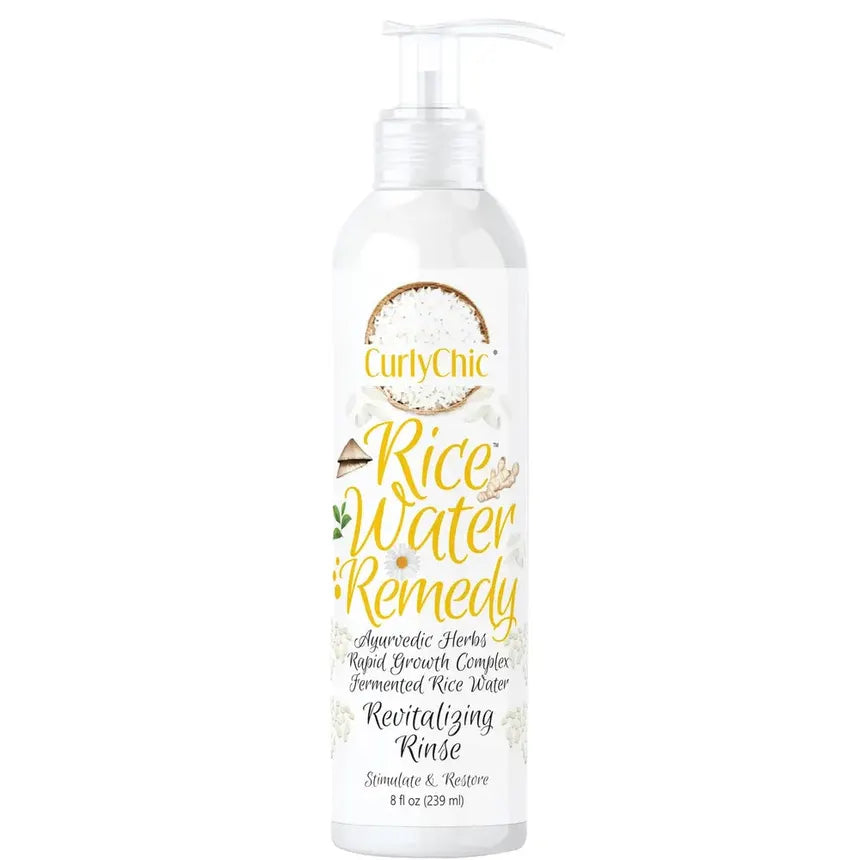 Curly Chic Rice Water Remedy Revitalizing Rinse Stimulate & Restore 8 oz