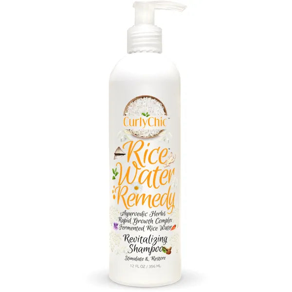 Curly Chic Rice Water Remedy Revitalizing Shampoo Stimulate & Restore 8 oz