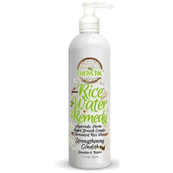 Curly Chic Rice Water Remedy Strengthening Condish Stimulate & Restore 12 oz