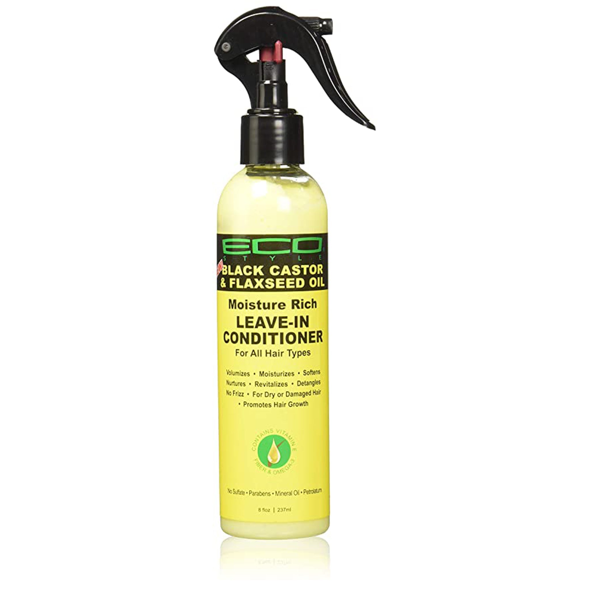 Eco Castor & Flaxseed Oil Leave-I Cond. 8 Oz.