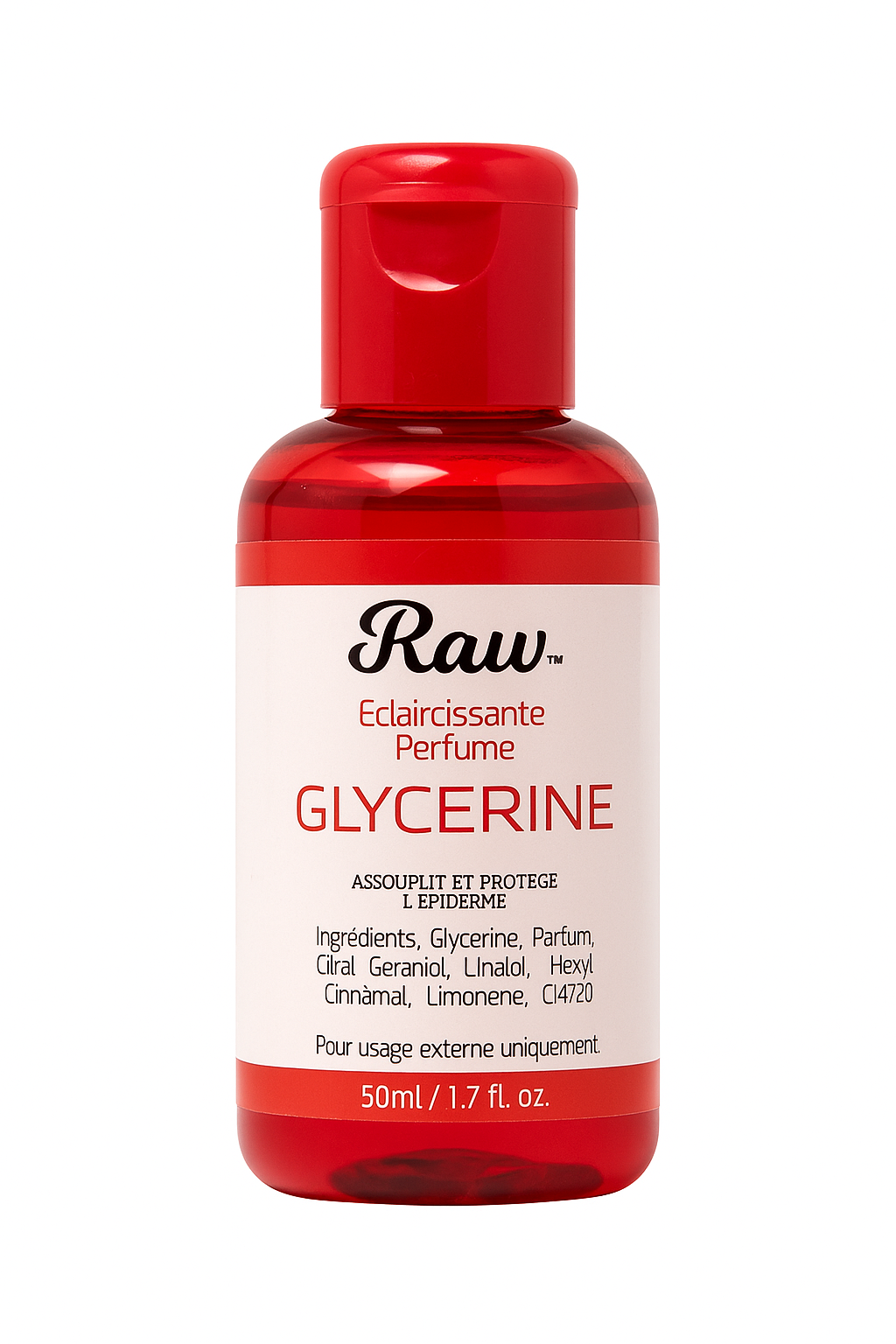 Raw Eclaircissante Perfume Glycerine Red 50 ml