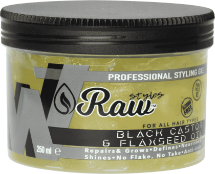 Raw Black Castor & Flaxseed Oil Gel 250 ml