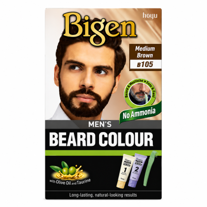 Bigen Men's Beard Colour B105 Medium Brown