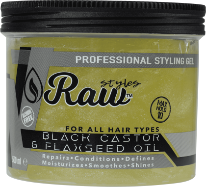 Raw Black Castor & Flaxseed Oil Gel 500 ml