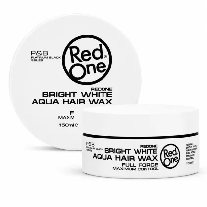 Red One Aqua Hair Gel Wax Bright White 150 ml